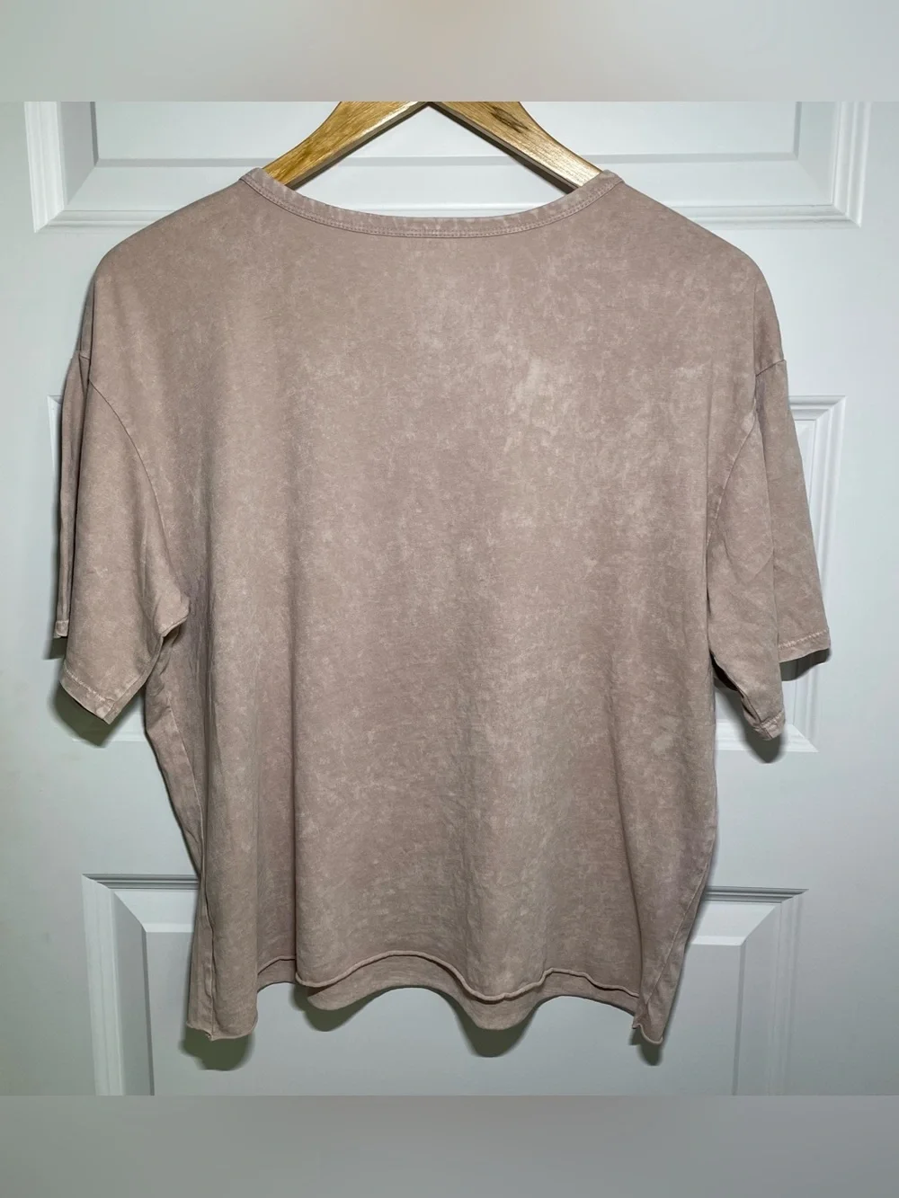 New Beach Bum Original Womens M T-Shirt Puppy Cowboy Hat Cropped Tee Distressed